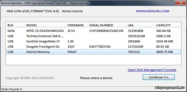 HDD Low Level Format Tool 4.40