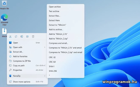 NanaZip ingyenes magyar letöltés Windows 64-bit