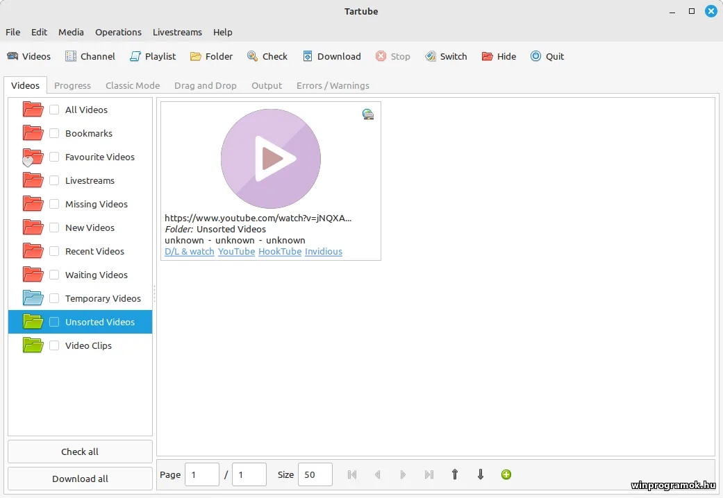 Tartube ingyenes magyar letöltés Windows 64-bit