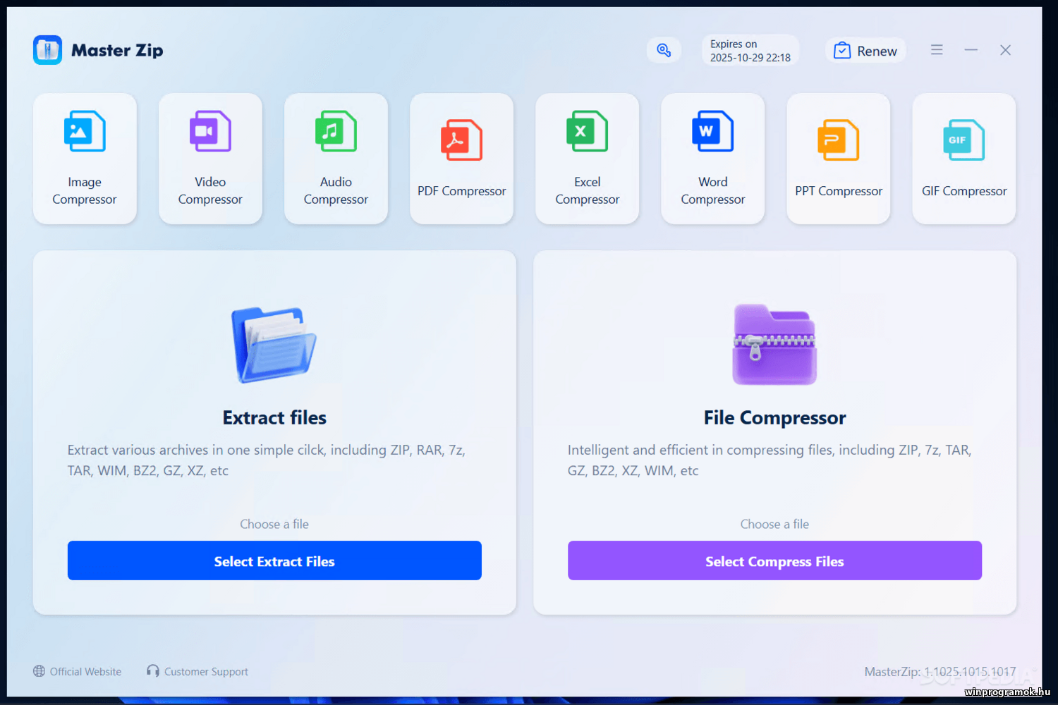 MasterZip ingyenes magyar letöltés Windows 64-bit
