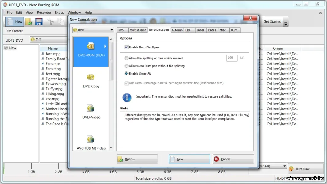 Nero Standard ingyenes magyar letöltés Windows 64-bit
