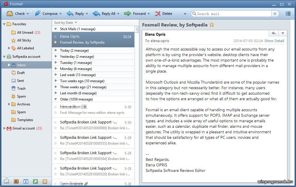 FoxMail ingyenes magyar letöltés Windows 64-bit